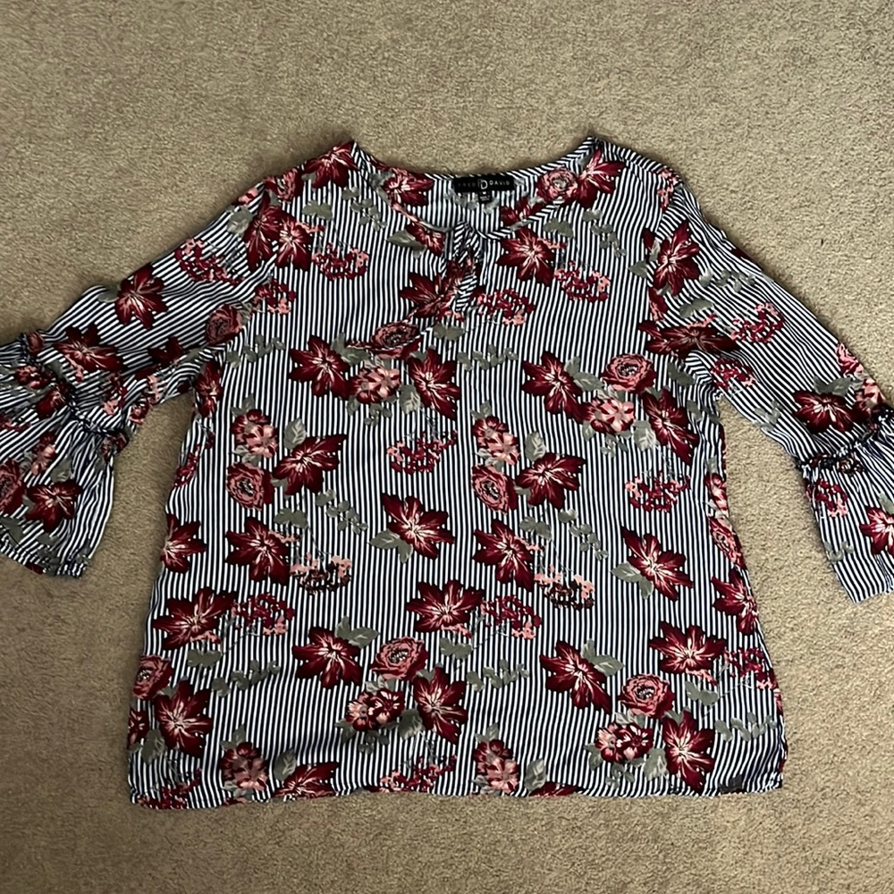 Fred David women’s floral shirt
